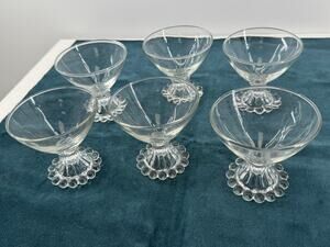Anchor Hocking Berwick Boopie Sherbet Glasses Set Of 6 Vintage Dessert Bowls